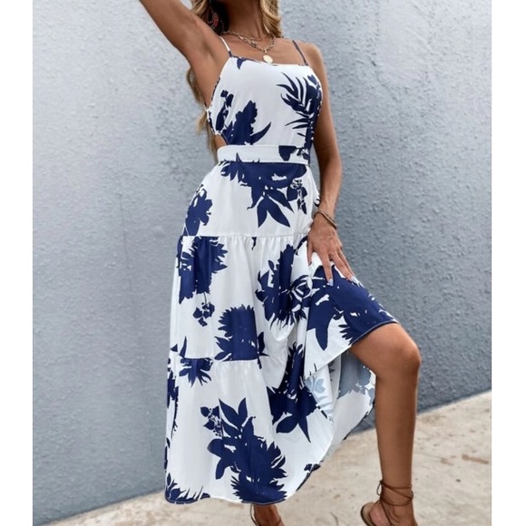 Boho floral print maxi dress - Picture 6 of 7